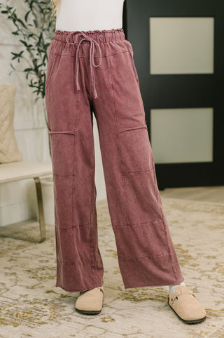 Darlin' So It Goes Mineral Wash High Waisted Sweats