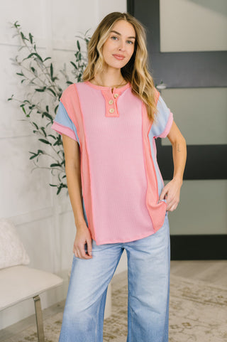 Don't Stop Til' You Get Enough Color Block Top