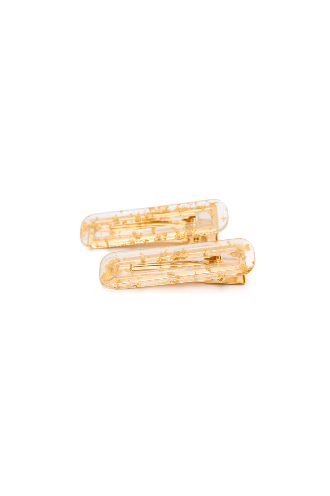 Double Trouble 2 Pack Hair Clip in Gold Leaf MadreForte LLC