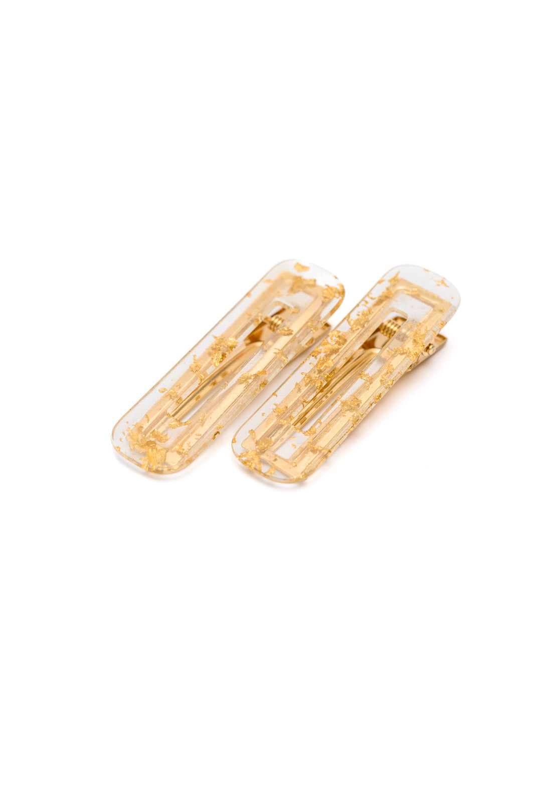 Double Trouble 2 Pack Hair Clip in Gold Leaf MadreForte LLC