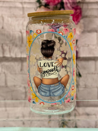 Love Yourself | Sipper Glass 16oz