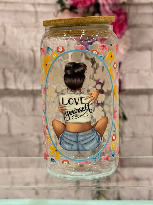 Love Yourself | Sipper Glass, 16oz