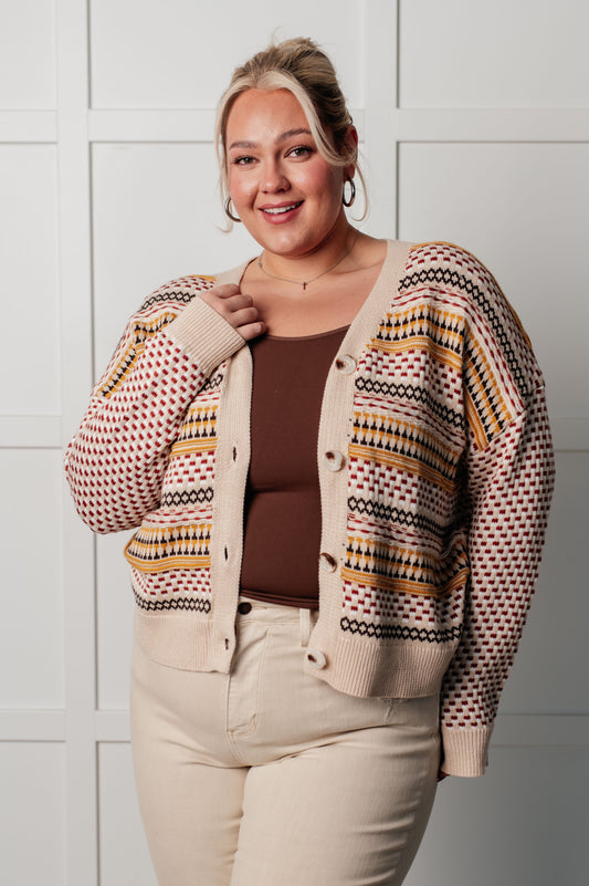 Effortless Elements Striped Cardigan MadreForte LLC