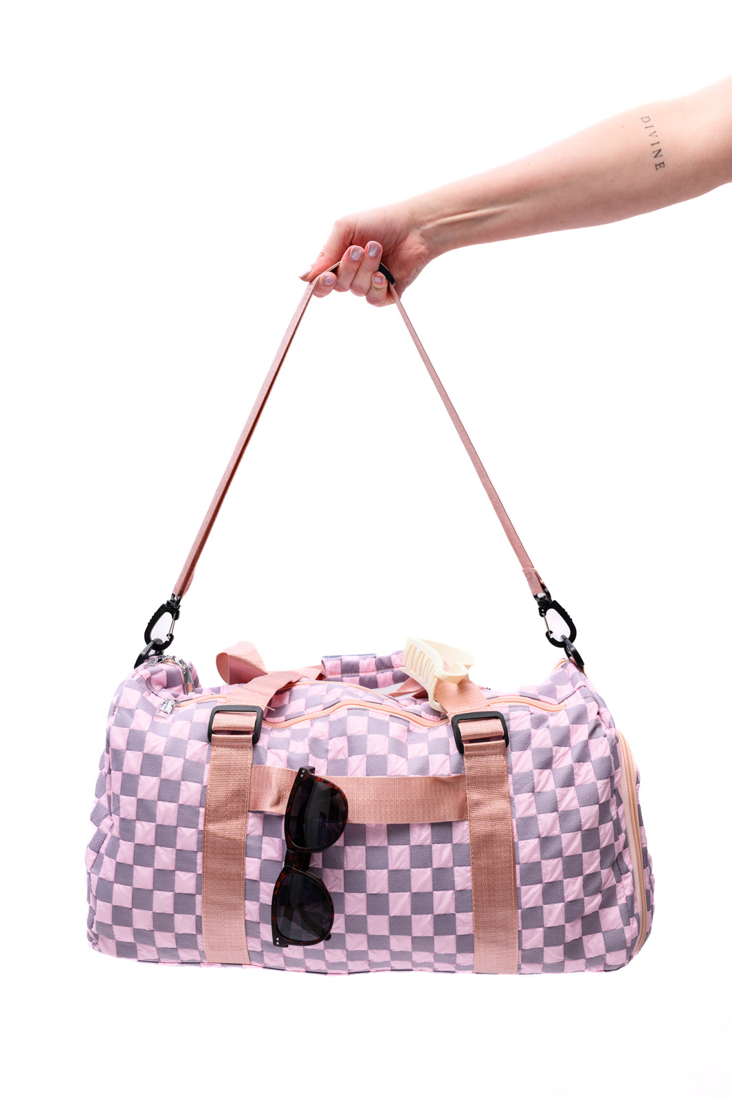 Elevate Travel Duffel in Pink MadreForte LLC