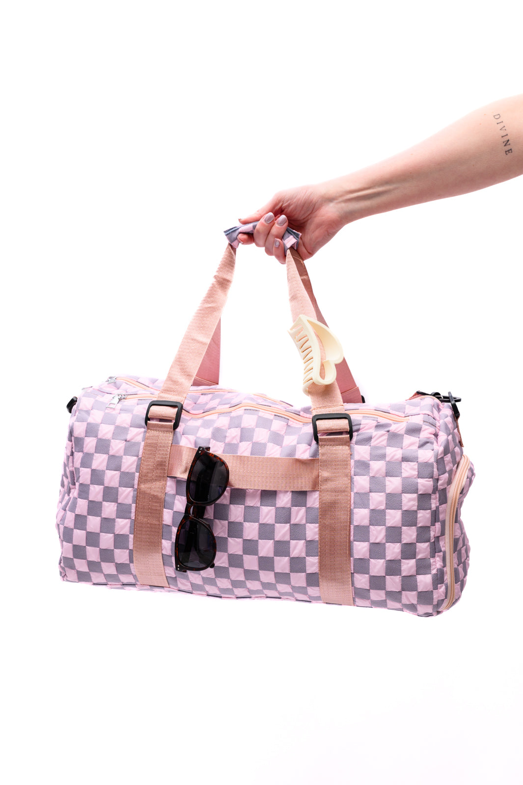 Elevate Travel Duffel in Pink MadreForte LLC