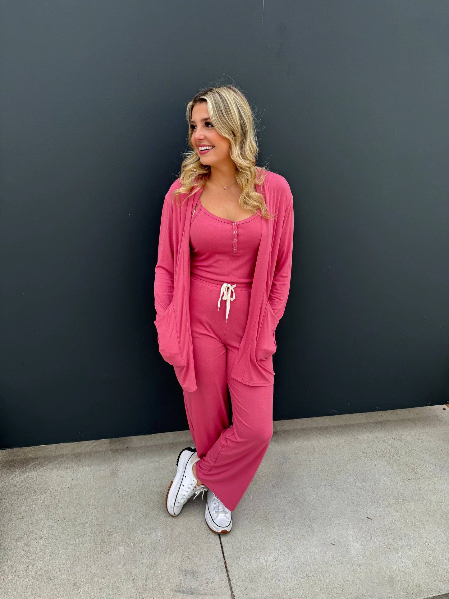 PREORDER: Soft Landing Romper and Cardigan Set in Five Colors MadreForte LLC