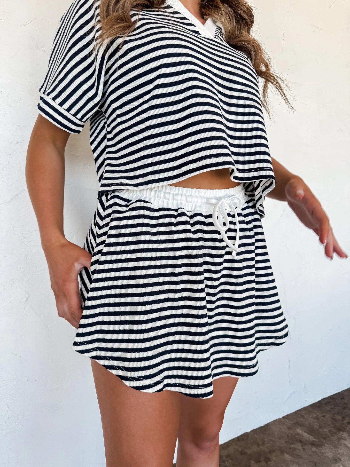 PREORDER: Harbor Stripe Skort Set in Two Colors MadreForte LLC