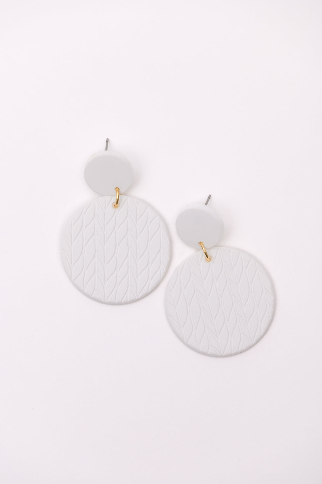 Falling Petals Earrings in Cream MadreForte LLC