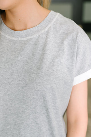 Feel Alright  Two Tone Contrast in Heather Grey
