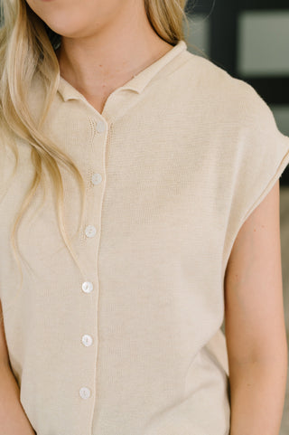 Feminine Intuition Button Down Blouse