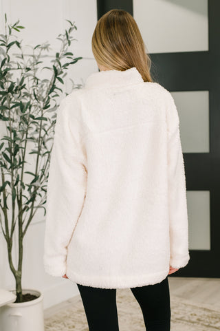 Fluffy Flurry Snap Button Pullover