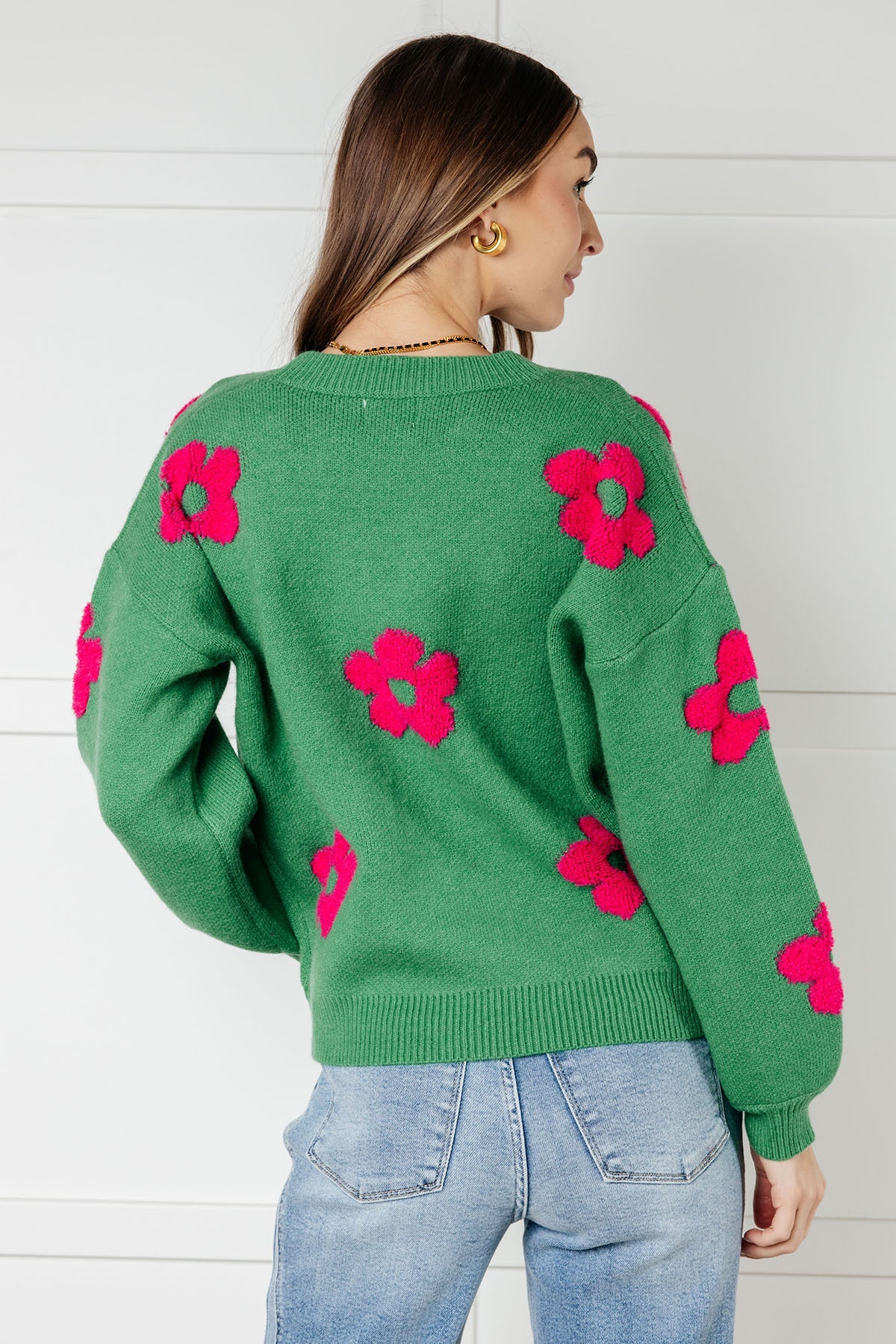 Follow Your Heart Drop Shoulder Sweater MadreForte LLC