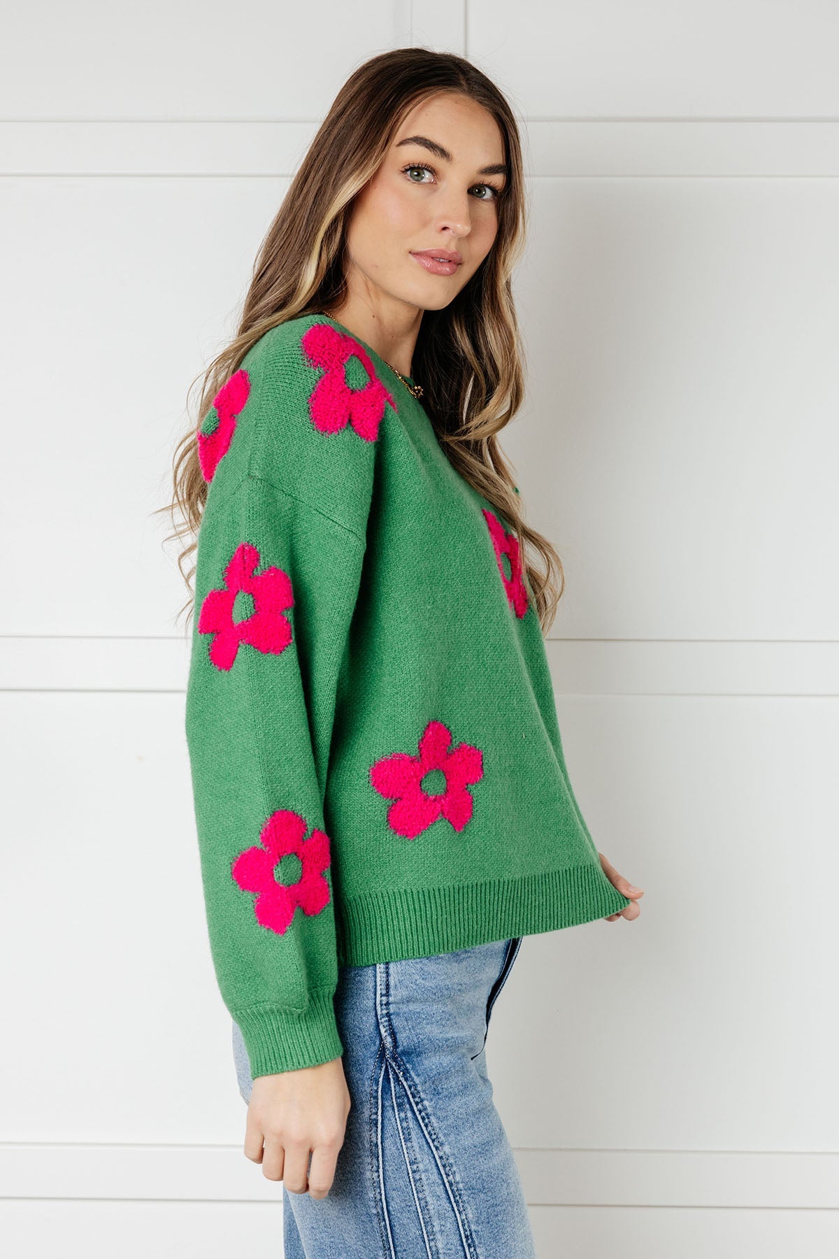 Follow Your Heart Drop Shoulder Sweater MadreForte LLC