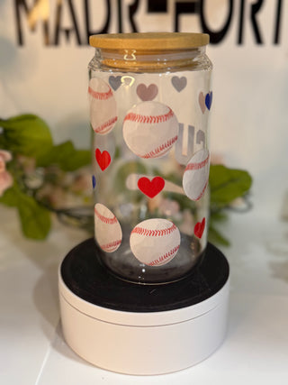 Cubs 16oz Sipper Glass Cups