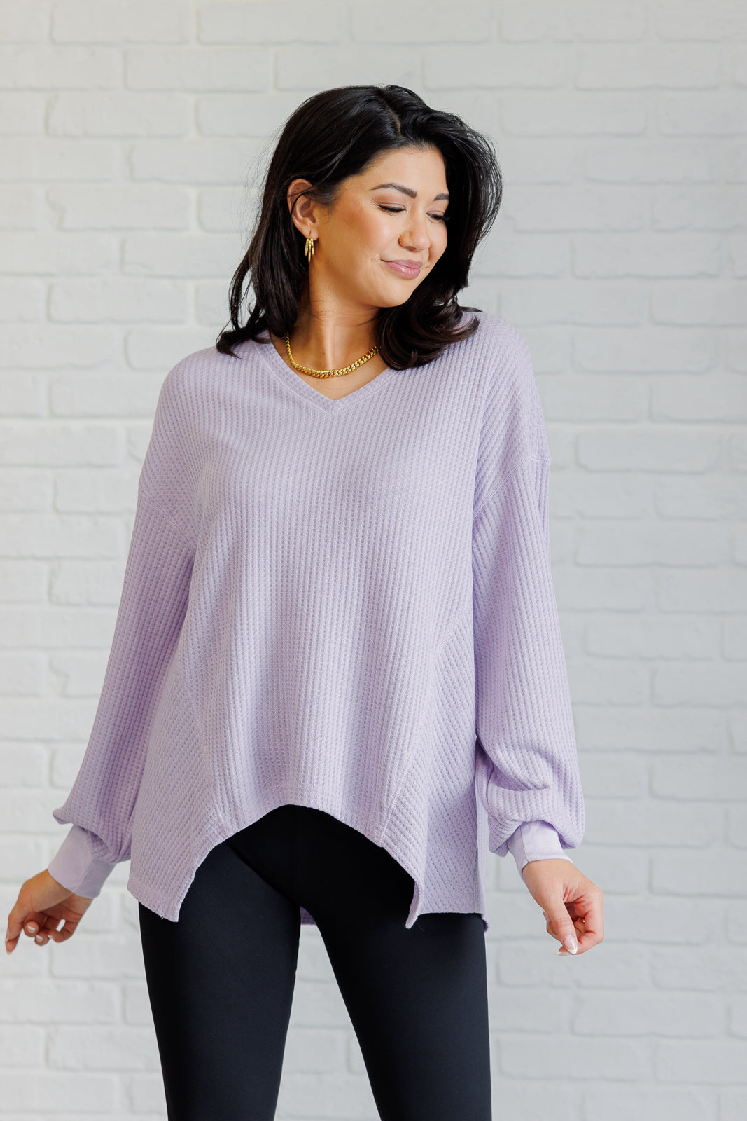 Good Things Are Coming V-Neck Top in Lavender MadreForte LLC