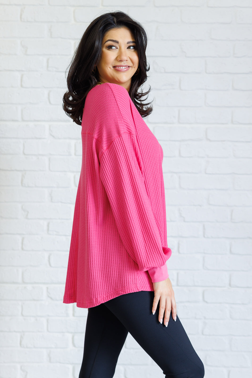 Good Things Are Coming V-Neck Top in Pink MadreForte LLC