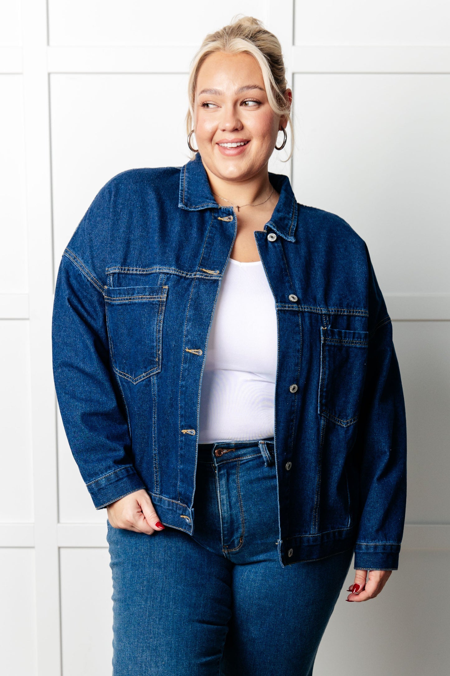 Have We Met Oversized Denim Jacket MadreForte LLC