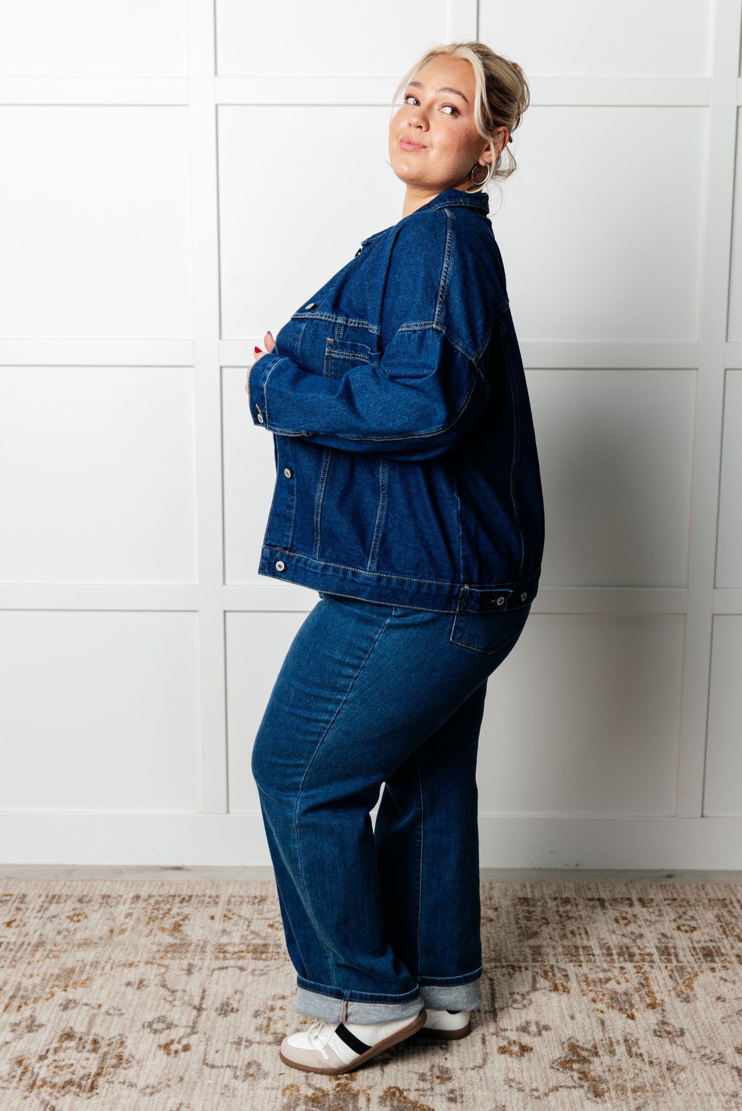 Have We Met Oversized Denim Jacket MadreForte LLC