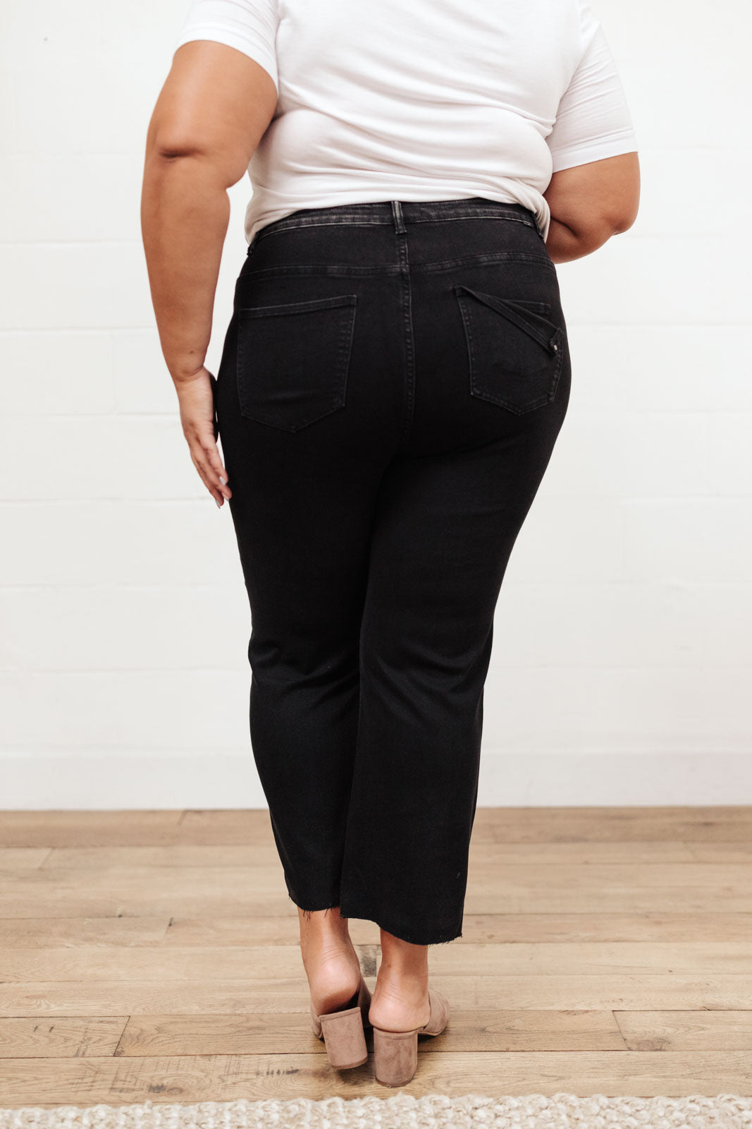 High Waist Mom Fit Jeans In Black MadreForte LLC