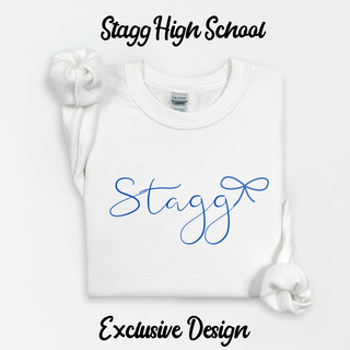 Stagg Cursive Bow Sweatshirt