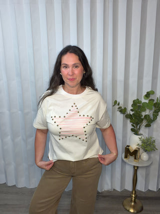 Super Star Applique Top