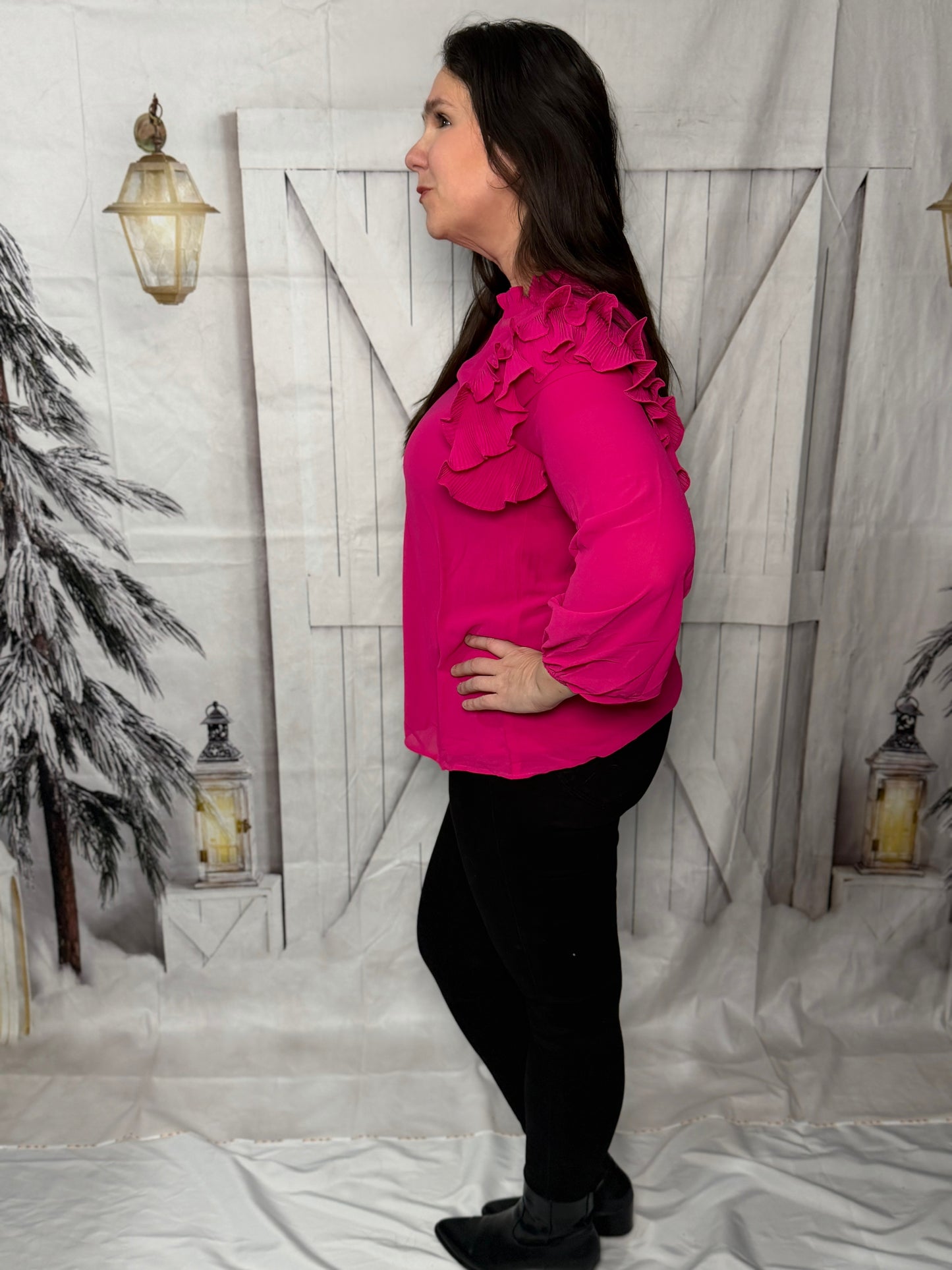 My Good Graces Ruffled Top