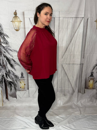 Lace on My Sleeves Blouse