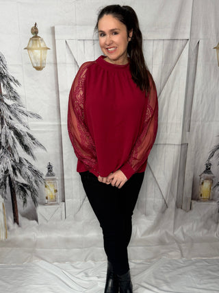 Lace on My Sleeves Blouse