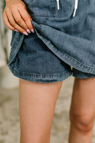 I'd Like to See You Try High Waisted Skort
