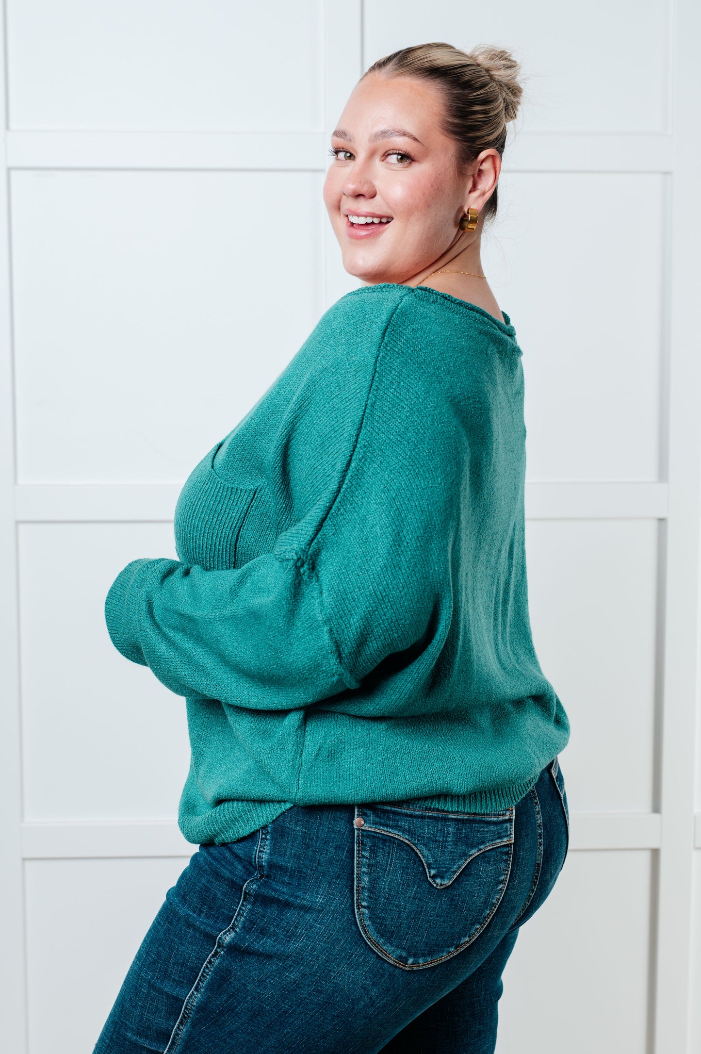 In Stitches Drop Shoulder Sweater MadreForte LLC