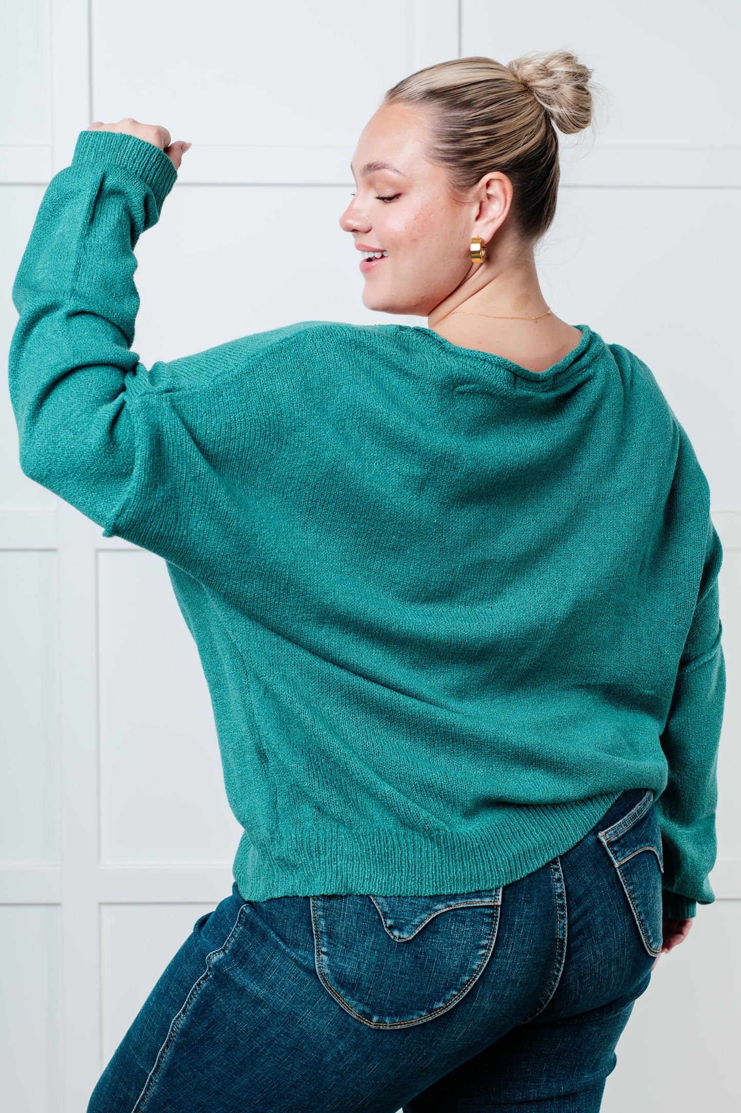 In Stitches Drop Shoulder Sweater MadreForte LLC