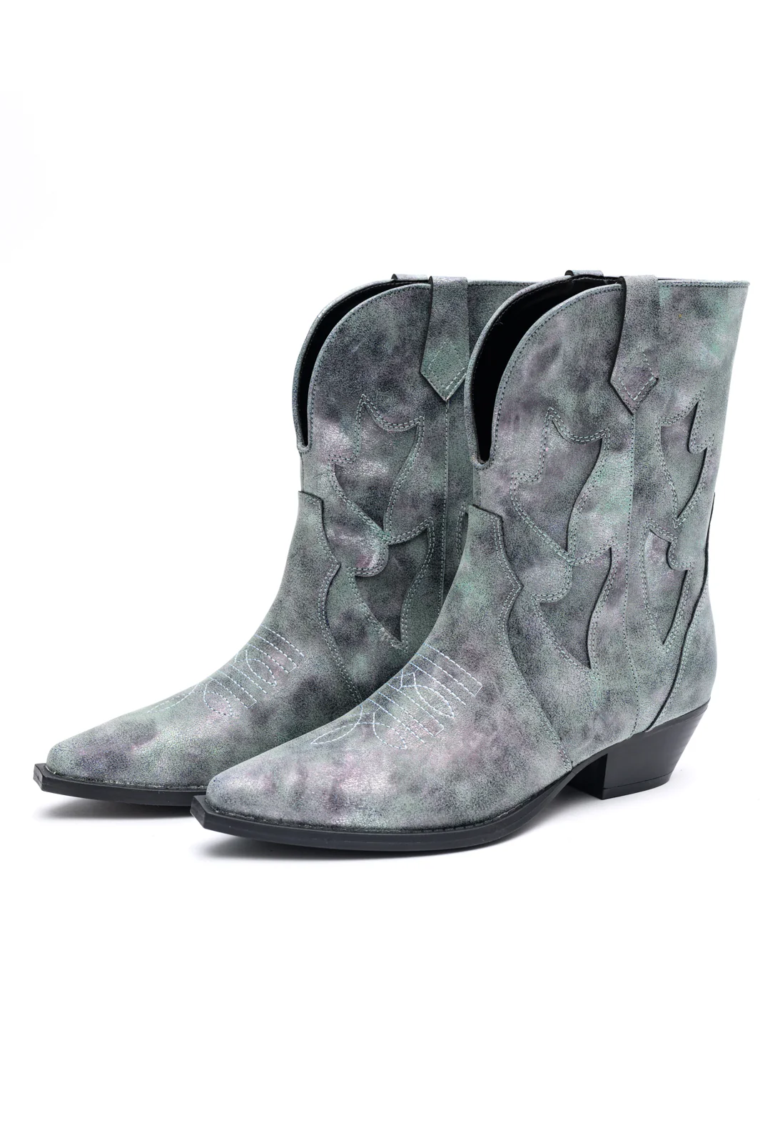 Jersey Metallic Boot in Blue MadreForte LLC