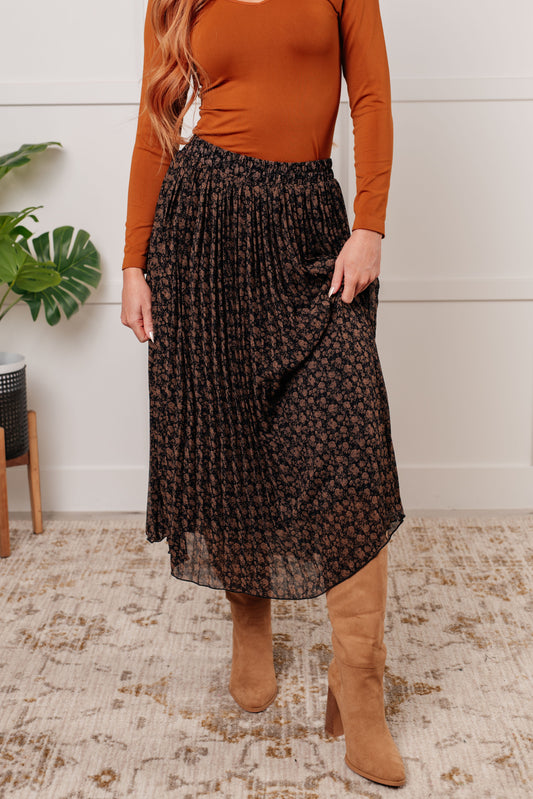 Just What You Wanted Floral Print Pleated Skirt MadreForte LLC