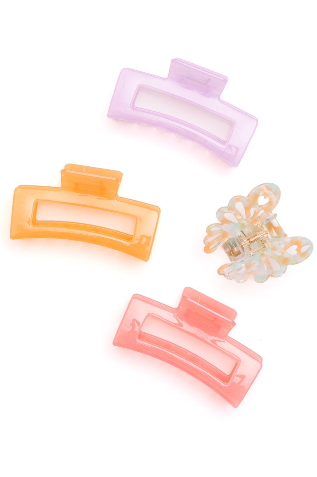 Large Jelly Claw Clip Set of 4 MadreForte LLC