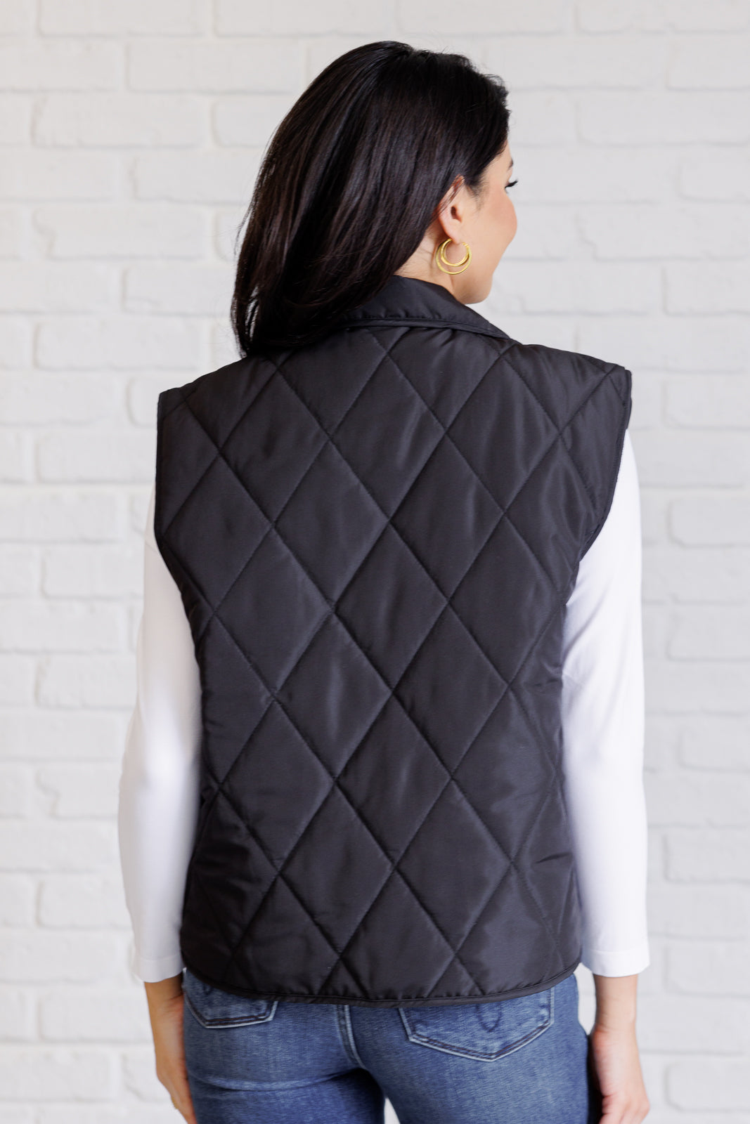 Layering Queen Quilted Puffer Vest in Black MadreForte LLC