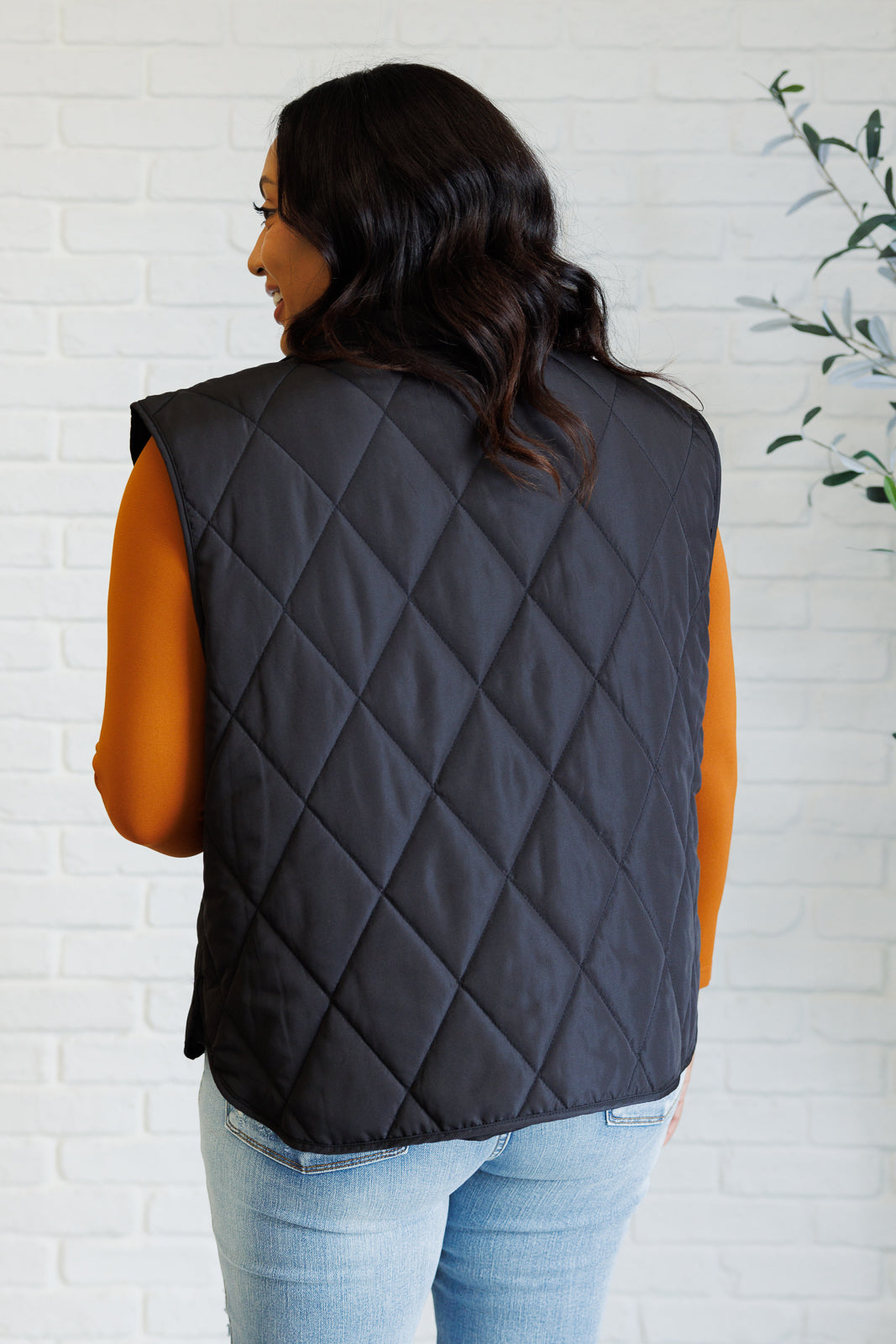 Layering Queen Quilted Puffer Vest in Black MadreForte LLC