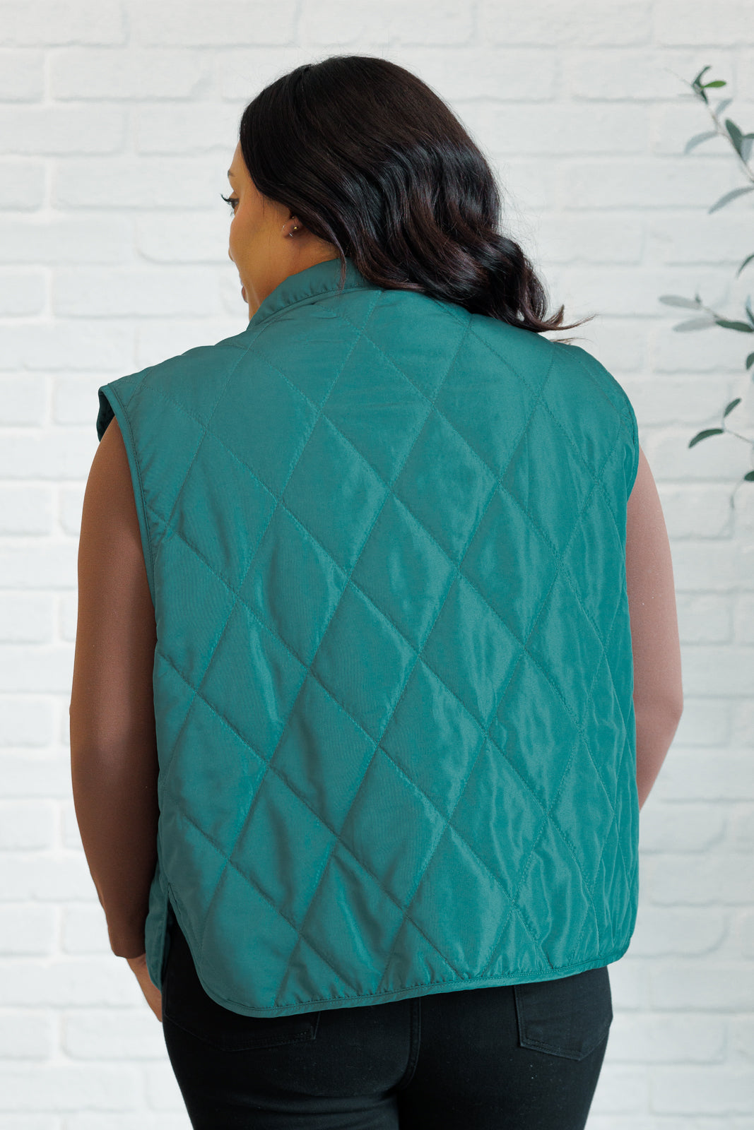 Layering Queen Quilted Puffer Vest in Hunter Green MadreForte LLC