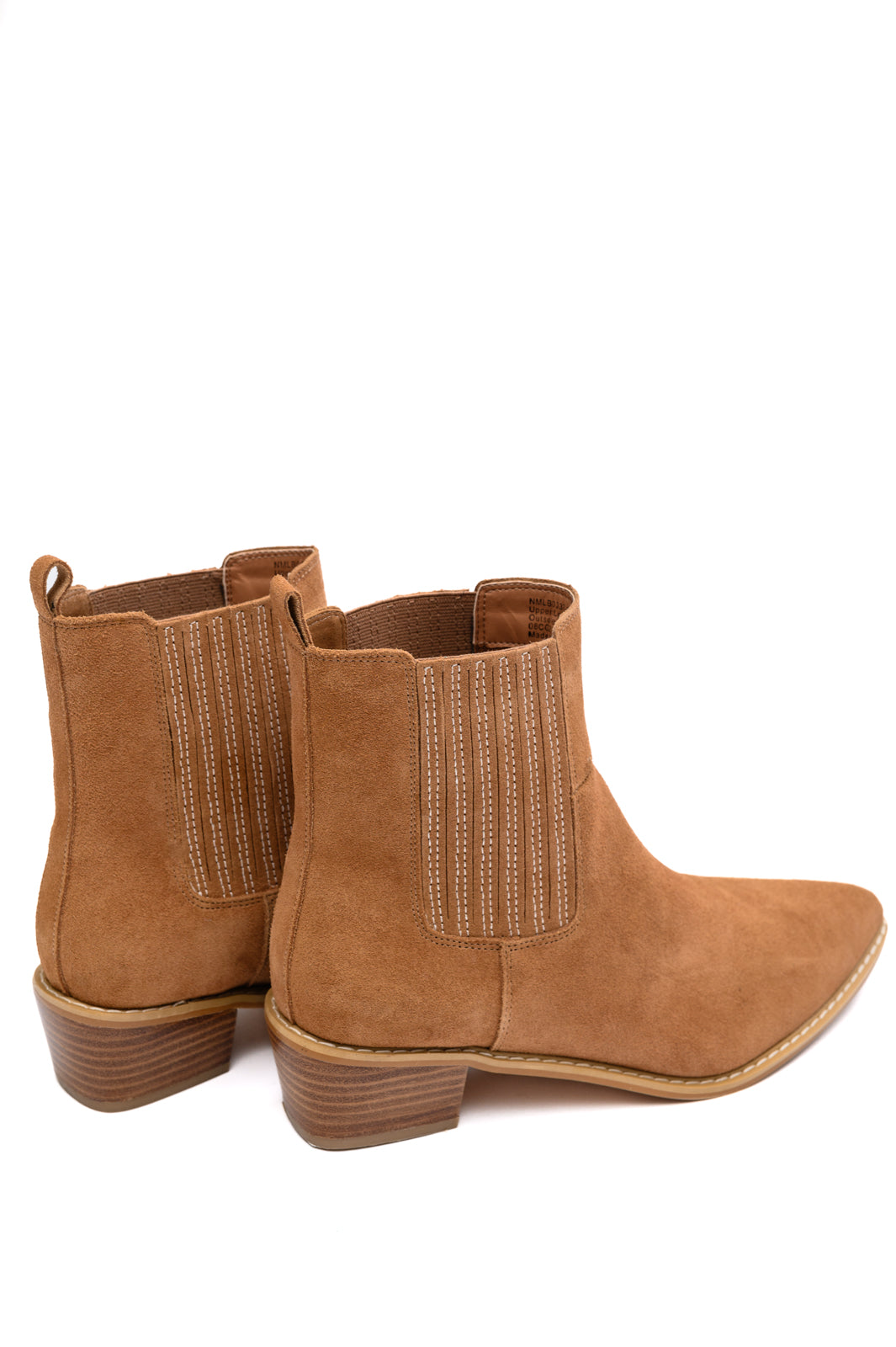 Leonor Suede Ankle Boot in Tan MadreForte LLC