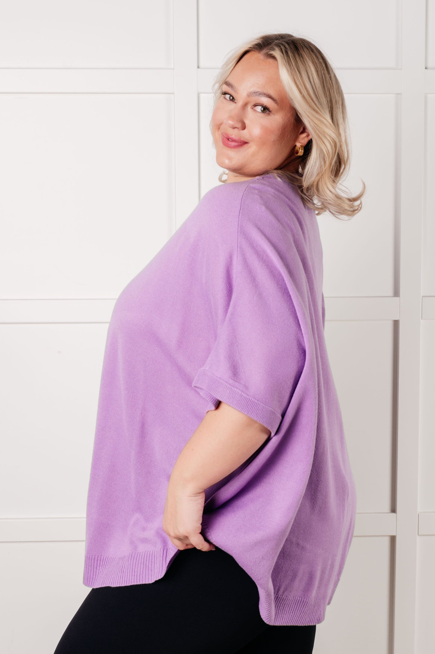 Lilac Whisper Dolman Sleeve Top MadreForte LLC