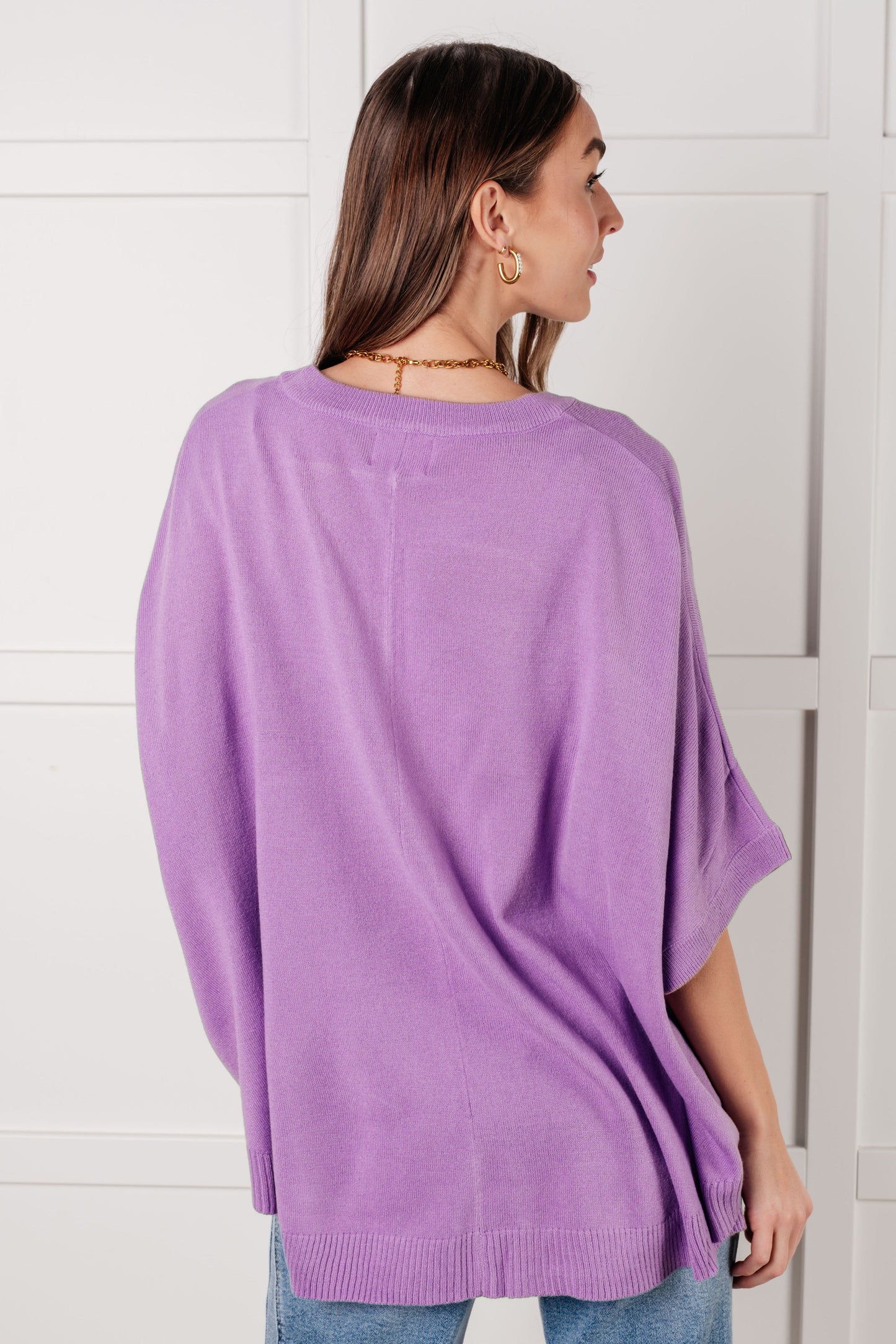 Lilac Whisper Dolman Sleeve Top MadreForte LLC