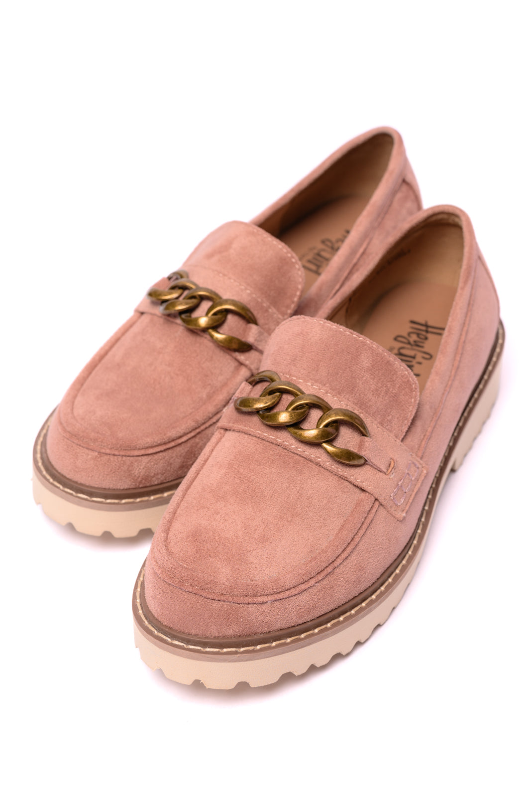 Literally Loafers in Blush Faux Suede MadreForte LLC