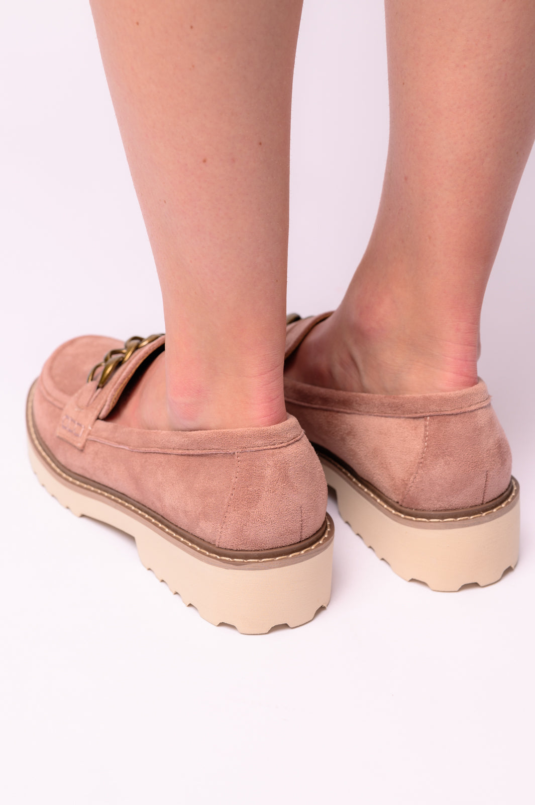 Literally Loafers in Blush Faux Suede MadreForte LLC