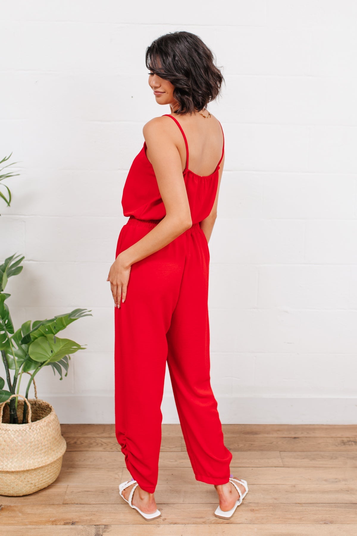 Livin' The Dream Jumpsuit in Red MadreForte LLC