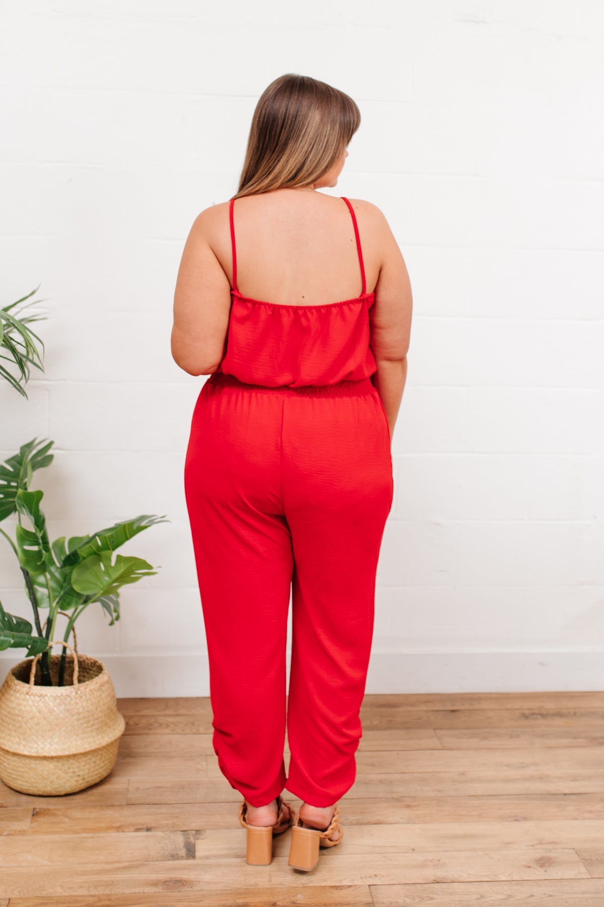 Livin' The Dream Jumpsuit in Red MadreForte LLC