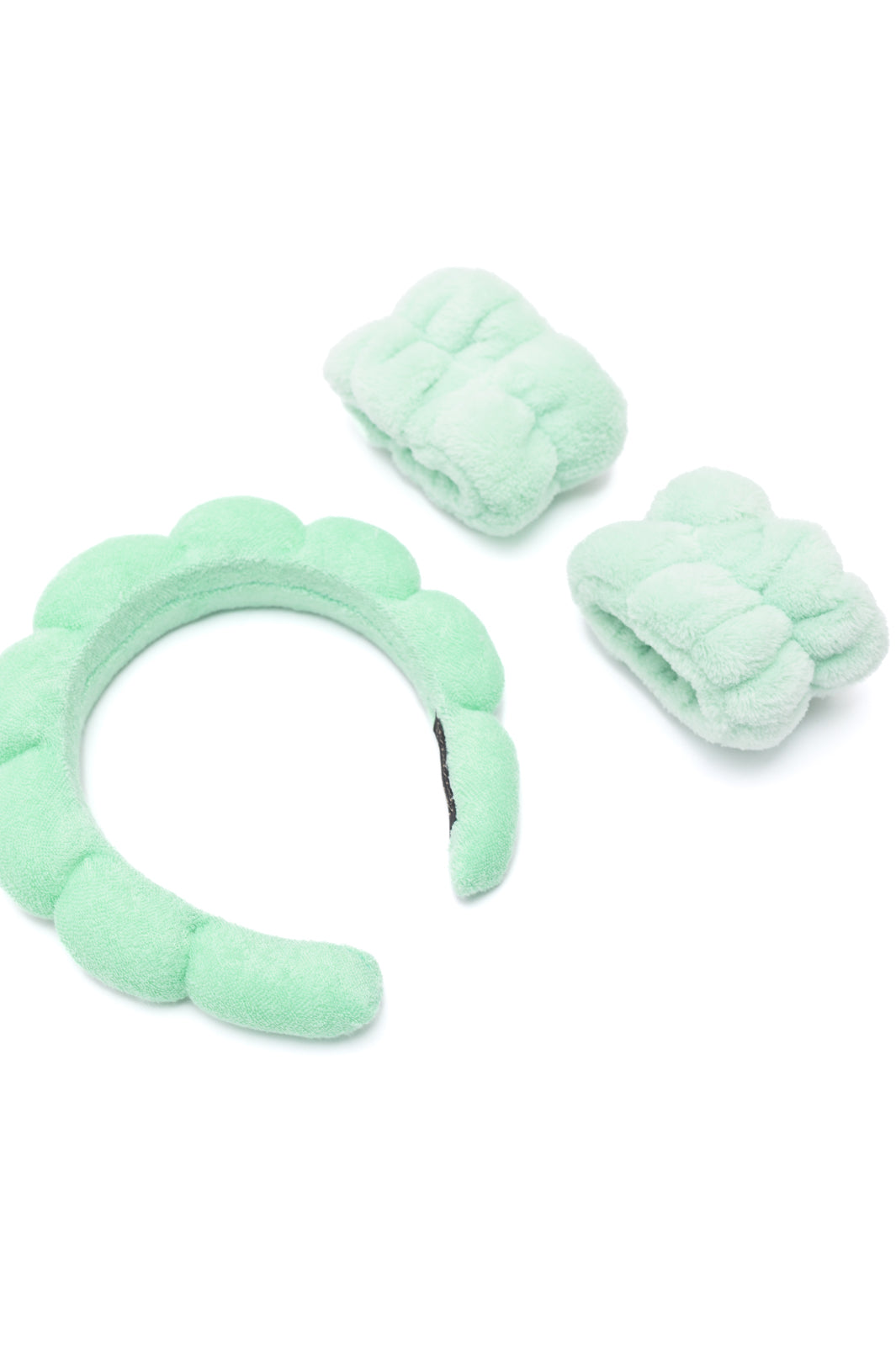 Lost in the Moment Headband and Wristband Set in Green MadreForte LLC