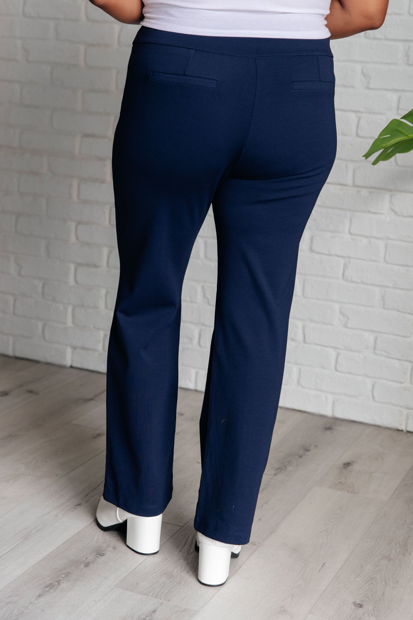 Magic Straight Pants in Navy MadreForte LLC