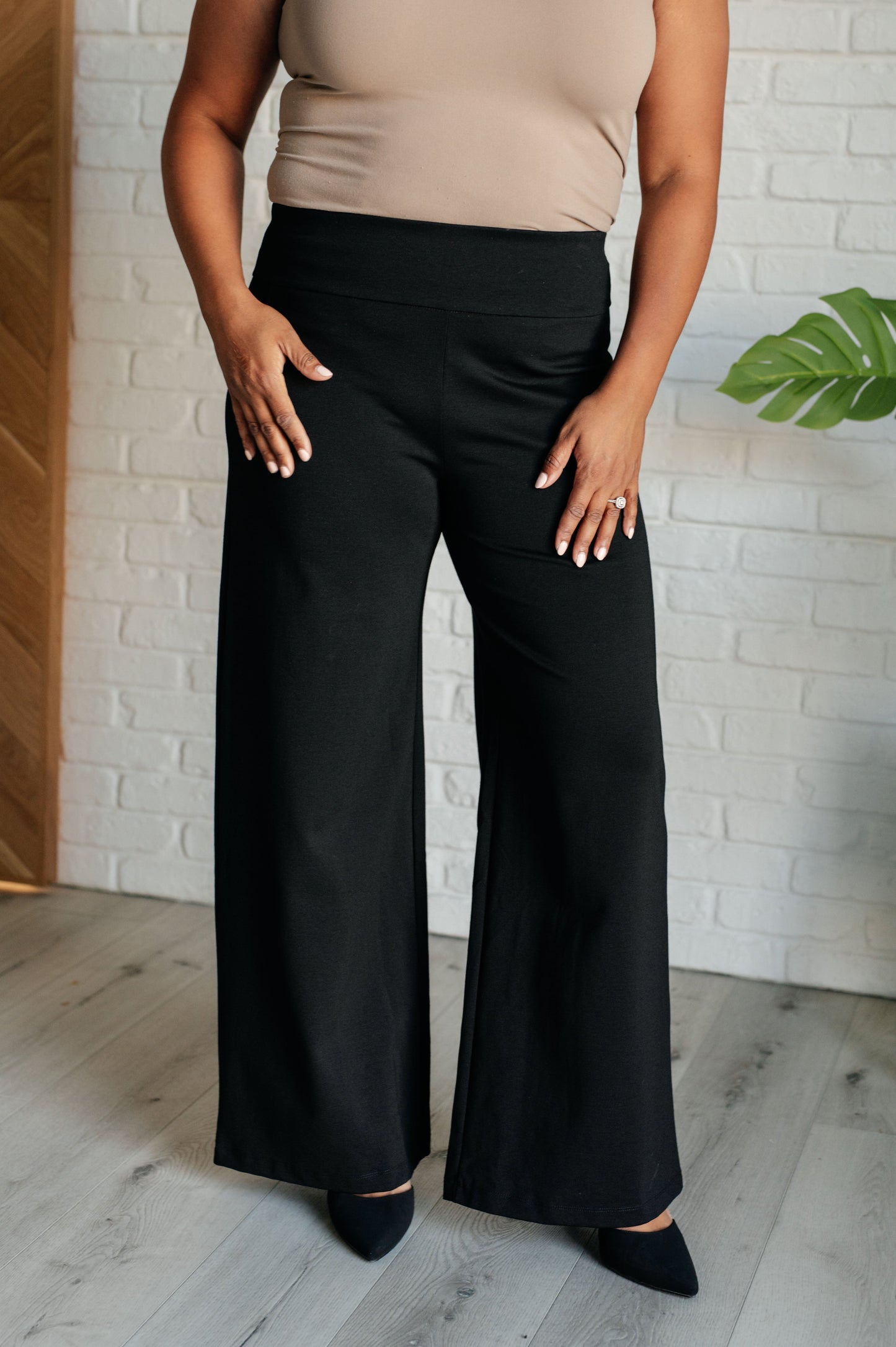 Magic Wide Leg Pants in Black MadreForte LLC