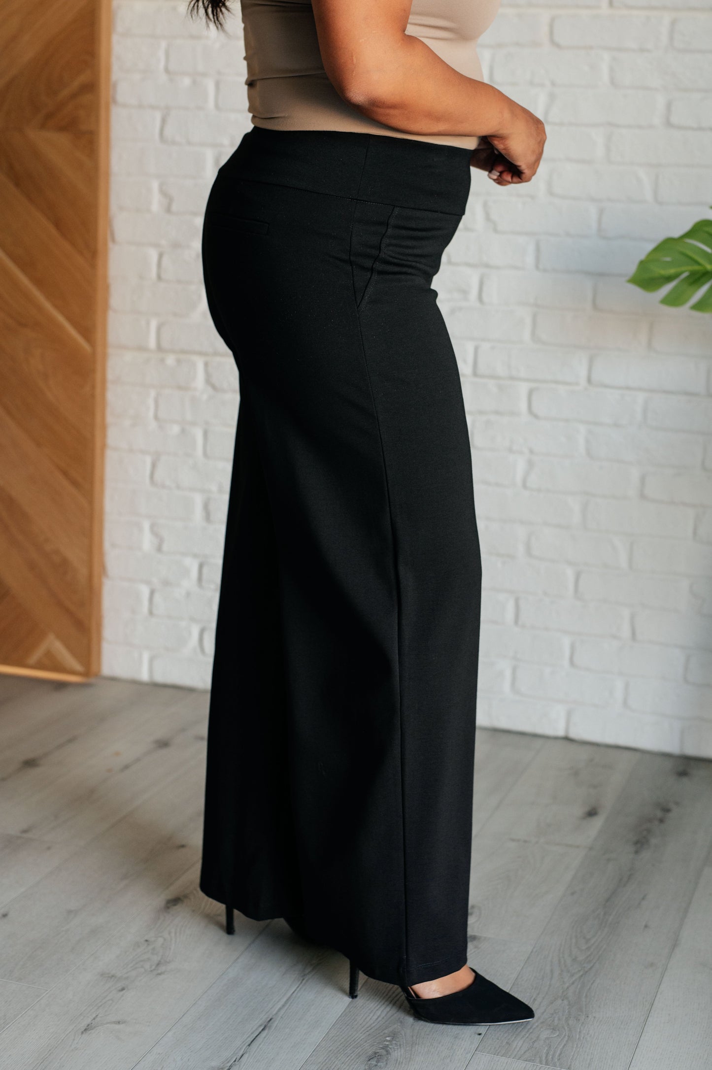 Magic Wide Leg Pants in Black MadreForte LLC