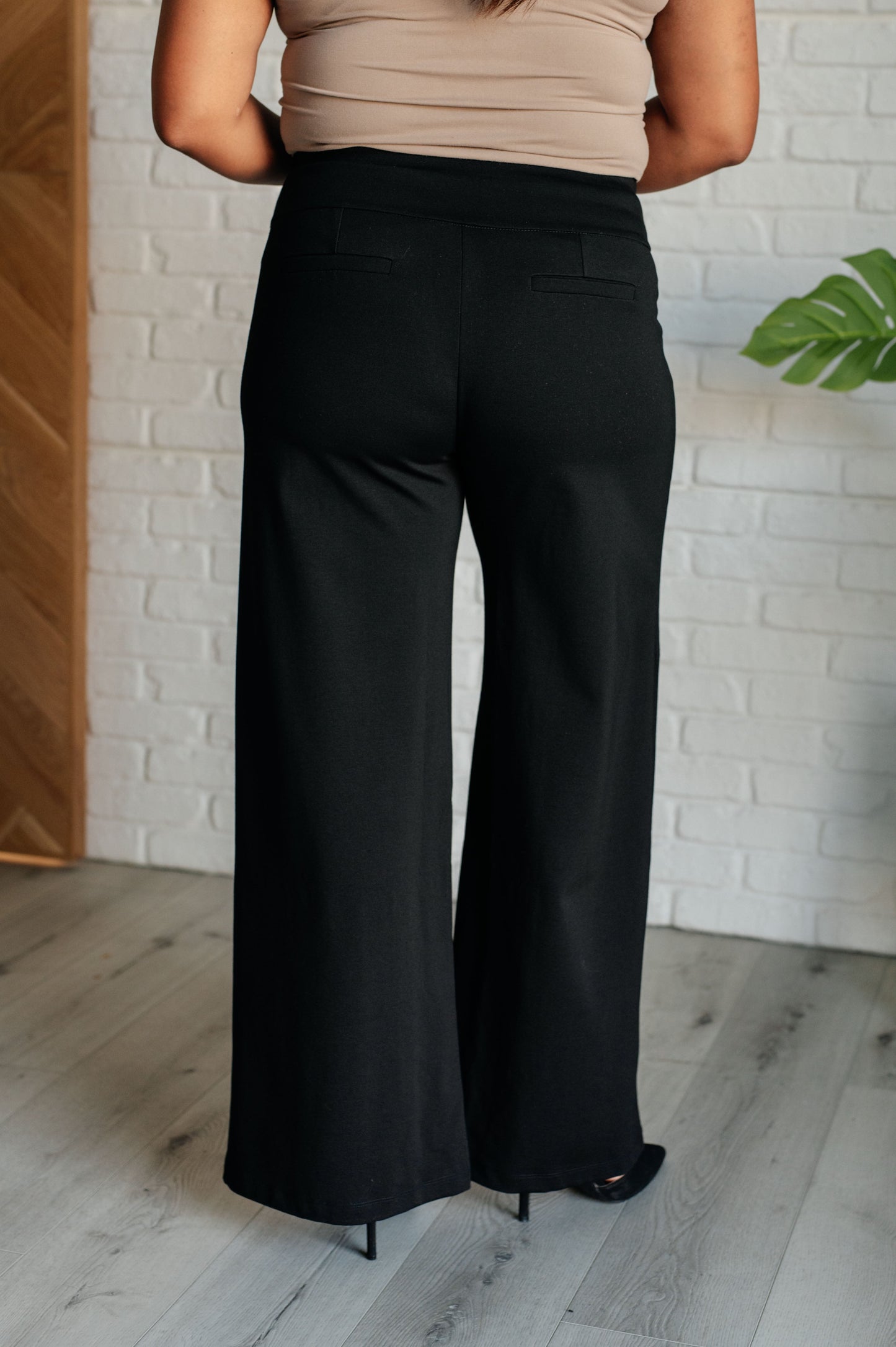 Magic Wide Leg Pants in Black MadreForte LLC