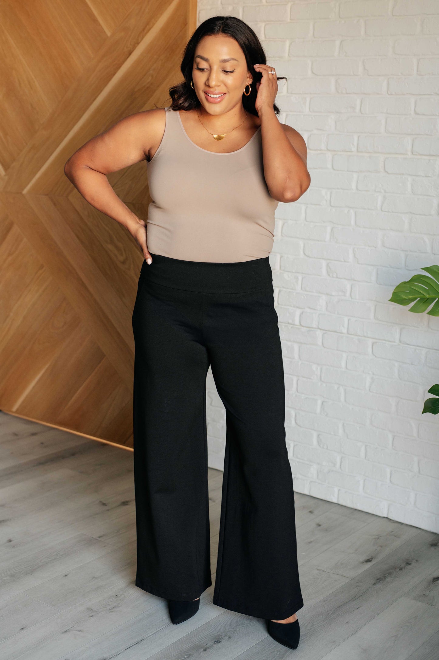 Magic Wide Leg Pants in Black MadreForte LLC